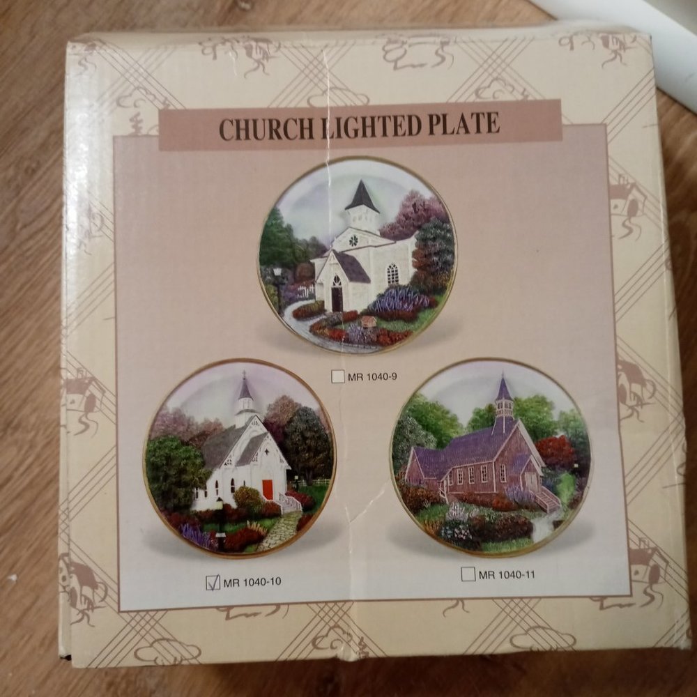 Decorative Church Lighted Plate - Picture 2 of 10